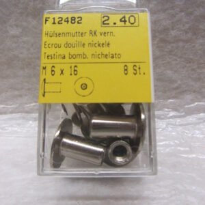 Hülsenmutter RK vernickelt M6 x 16 mm