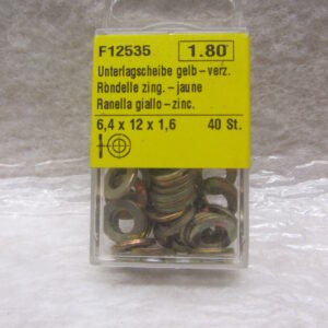 Unterlagscheibe gelb verzinkt 6.4 x 12 x 1.6